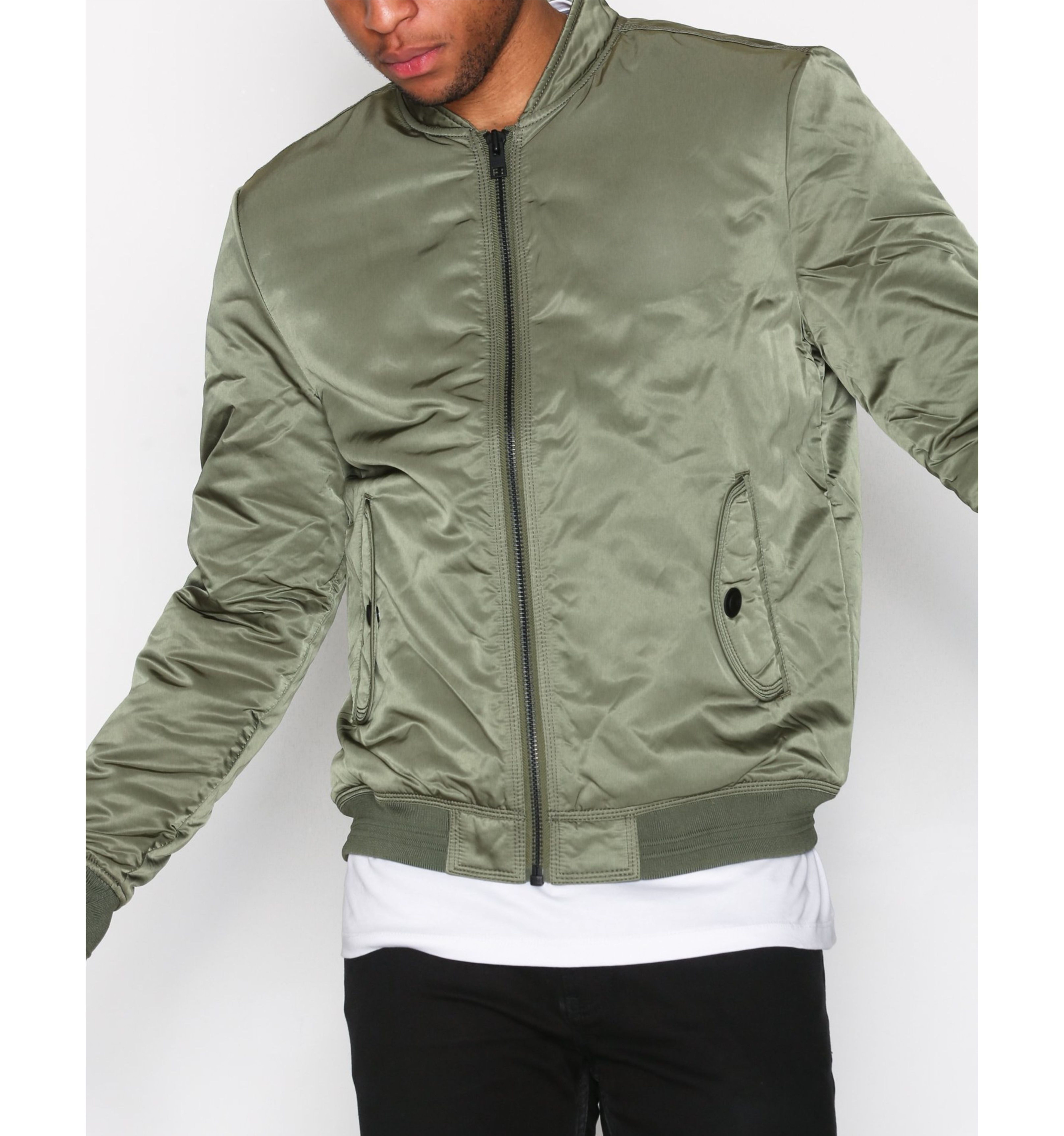Custom Bomber Jacket Nylon Plain MA-1 Flight Jacket Men / sleeve pocket bomber jacket / alpha bomber jacket