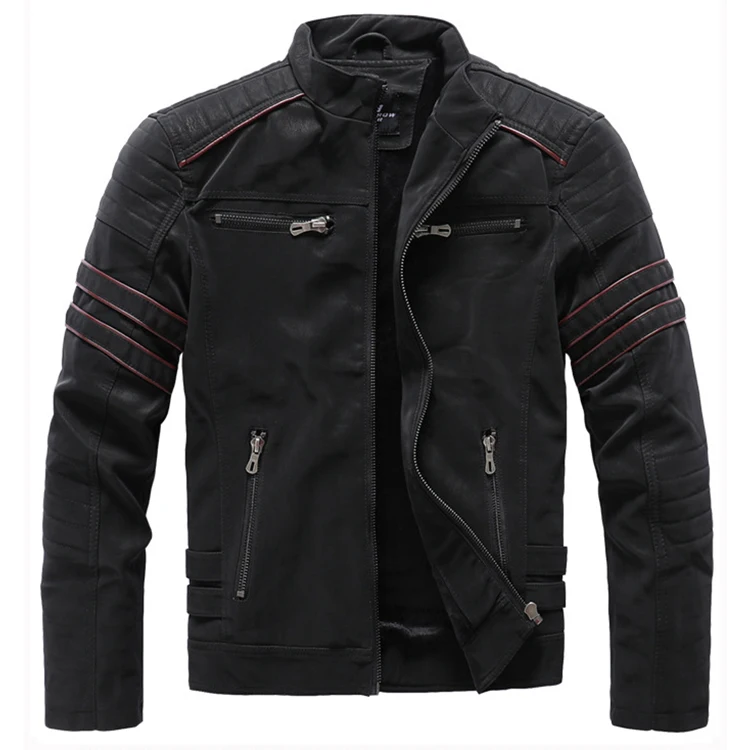 Новое поступление мужской свитер высокое качество модный дизайн куртка из искусственной кожи мотоциклетная кожаная для мужчин