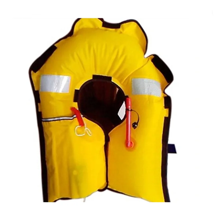 150N automatic inflatable double air chamber life jacket with co2 33g cylinder