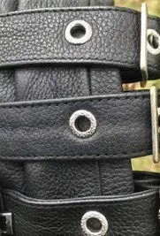 
OEM Custom True Element Womens Side Buckled Zip Front Motorcycle Collarless Club Vest with Quick Leather Motorbike Vest Club 