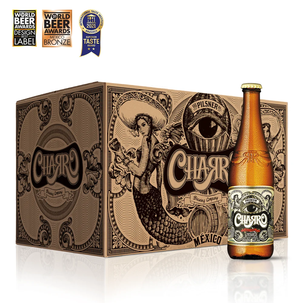 Best Beer Craft Cerveza Made in Mexico  355ml Alcoholic 4.5% Premium Lager Superior Taste World Beer Award Pilsner Style