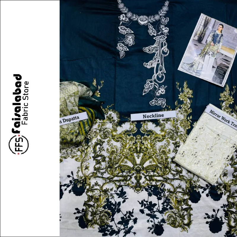 Сшитые вышитые Южноазиатские тканевые костюмы сальвар камиз и пакистанские шифоновые с принтом для женщин