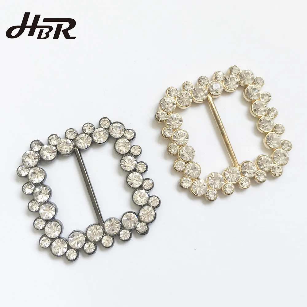 
Gun metal name and gold plate belt buckles stone shoe buckle for wedding decoration shoes garments bags 