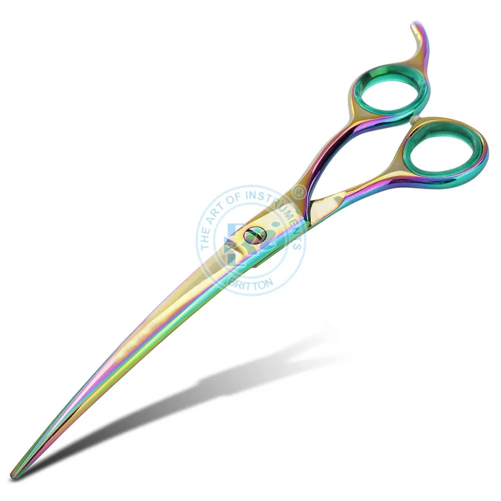 Stainless Steel Pet Dogs Grooming Scissors Up Down Curved Shears Scissor