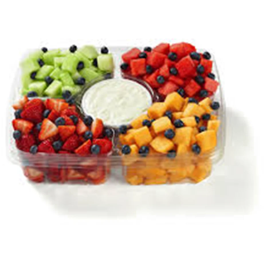 OEM Shanghai Taiyu Blister Transparent Custom Plastic Food Fruit Packaging Blister Tray with Lid for Fruit /Vegetable