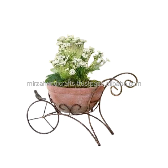 Iron Bicycle Plant Stand Vintage Metal Bird Garden Planter For patio garden Modern Decorative metal planter Garden Pots