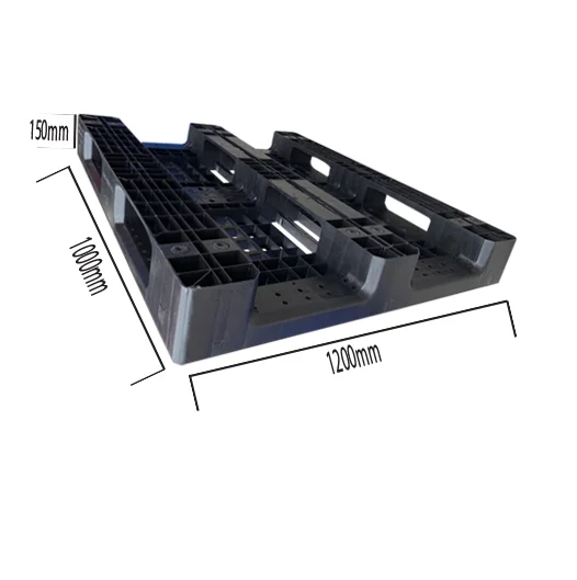Пластиковый поддон по заводской цене, сверхпрочный для промышленного транспорта, вьетнамский пластиковый поддон, черный поддон