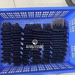 3 пряди и закрывающиеся прямые вьетнамские человеческие волосы с прямыми волосами Фронтальная застежка для черных женщин Нигерия