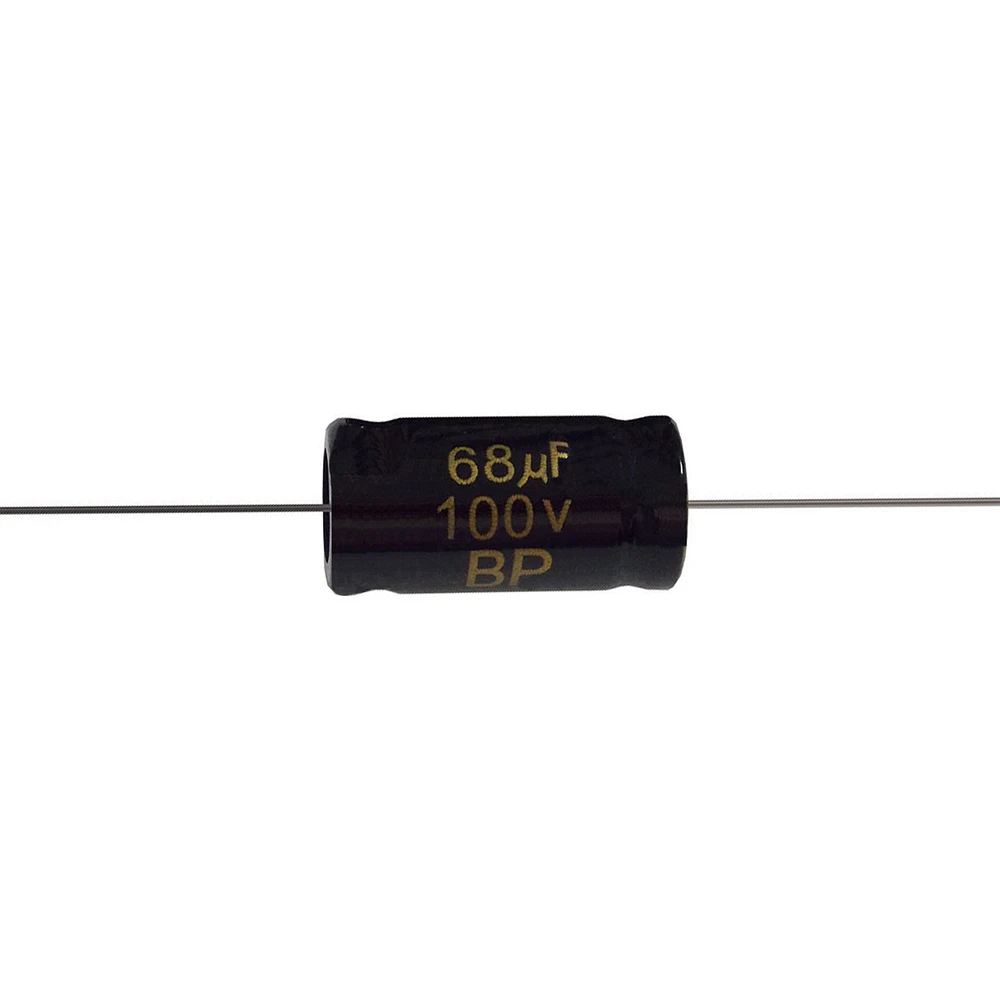 Taiwan Manufacture Bi Polar 1Khz Aluminum Electrolytic Capacitor Axial 6.8uf 100v for Speaker Application