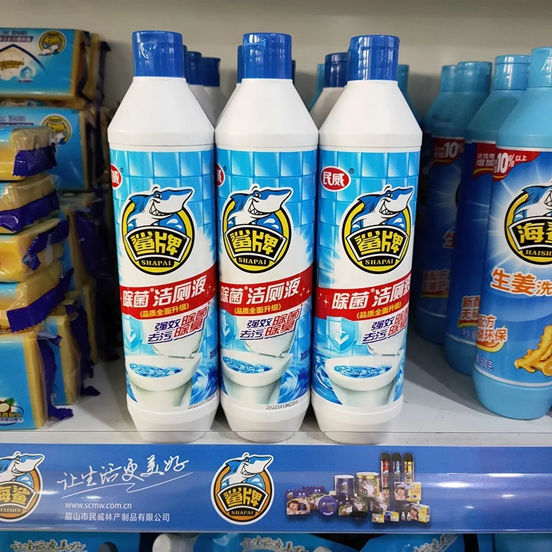 SHAPAI Factory Direct Sales Non-stimulation Blue Color With Active Ingredient Toilet Detergent Cleaner 500 g*28 bottles