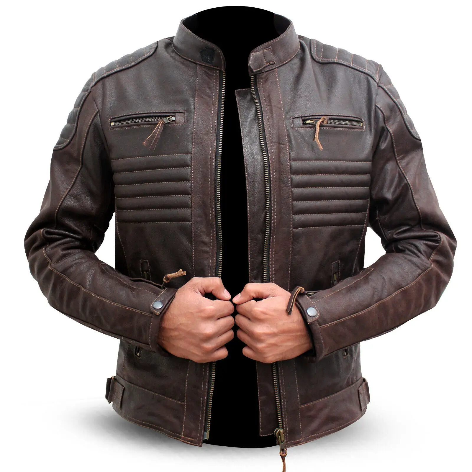 Wholesale Custom Biker Leather Jacket mototcyle racing Sports Jackets For Professional  Ridder