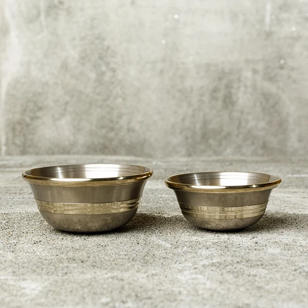WATER OFFERING BOWL Tibetan Buddhist style  bronze  buddhist offering  bowl