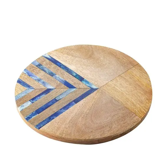 HIGH QUALITY Customized Bone Inlay and Wood Charger Plate for wholesale  By Art Assembly
