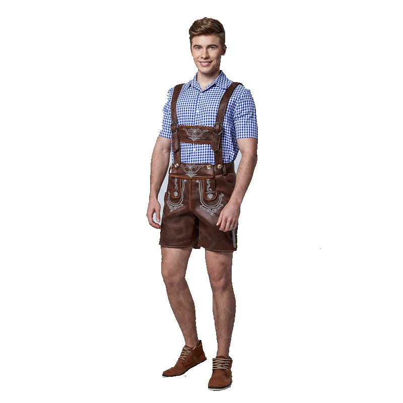  Оригинальные новые немецкие подтяжки Lederhosen из натуральной кожи с Баварским октоберфестом и подходящими подтяжками Короткие традиционные штаны