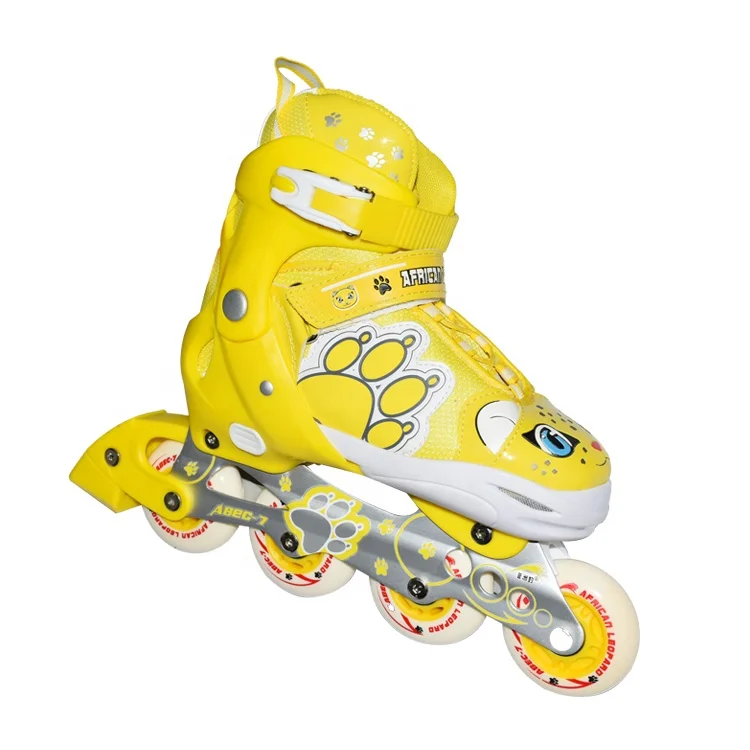Factory Wholesale Cheap Adjustable Flashing Children Inline Roller Skates Kids