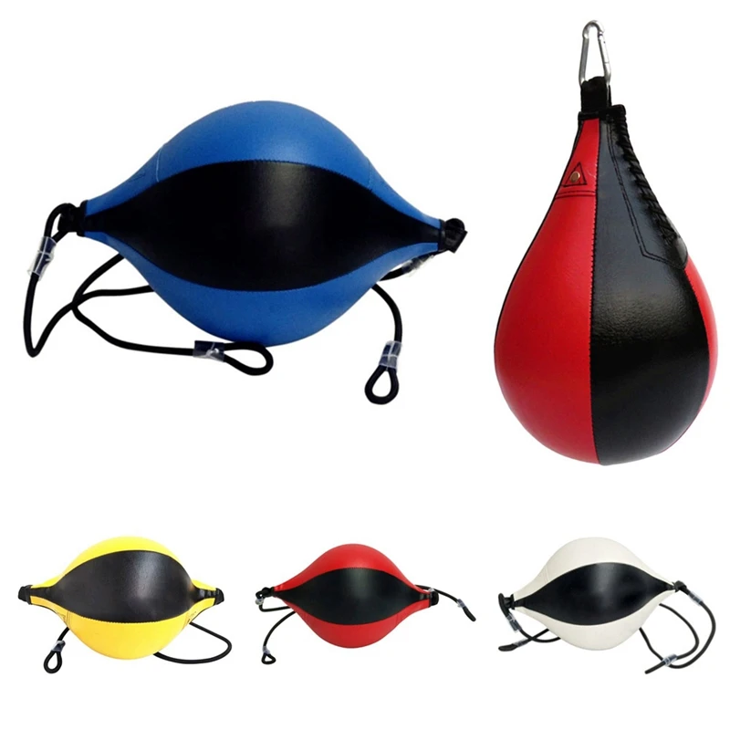  Двухсторонний скоростной мяч с логотипом на заказ тренировочная сумка для MMA из искусственной кожи бокса