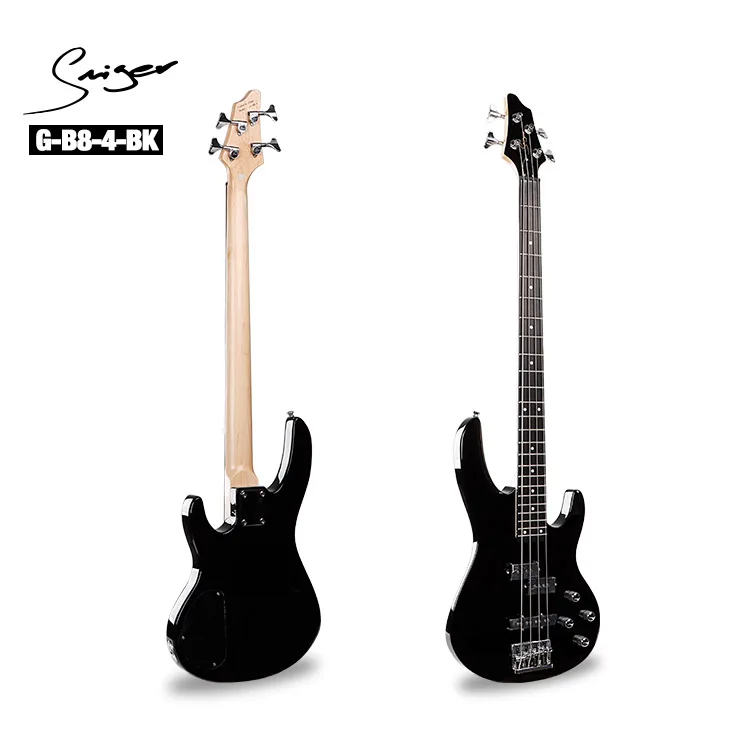 Smiger  4 strings bass guitar with manufacturer wholesale price natural wood electric bass guitar