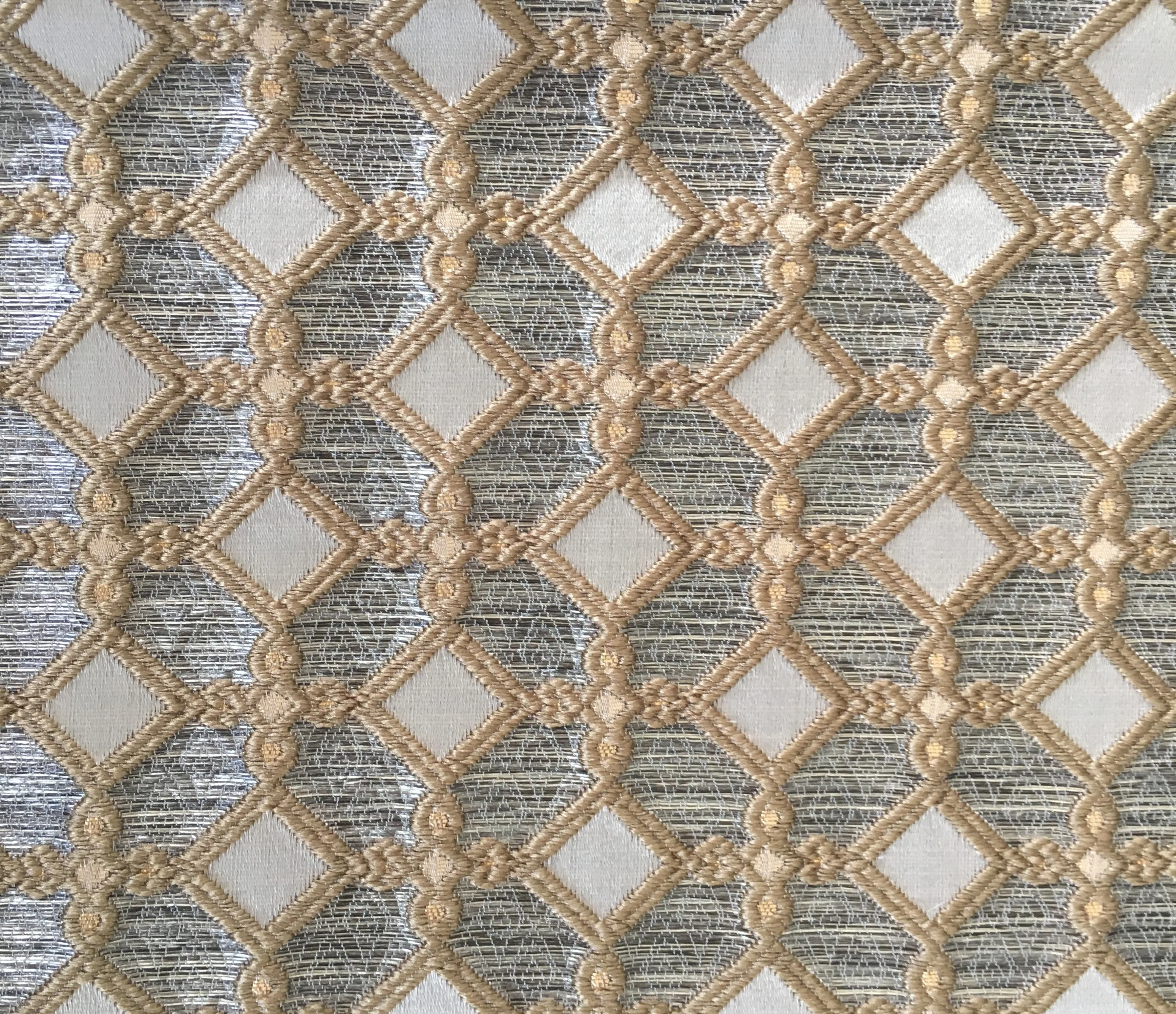 high quality turkish embroidery jacquard sofa Fabric for furniture covering