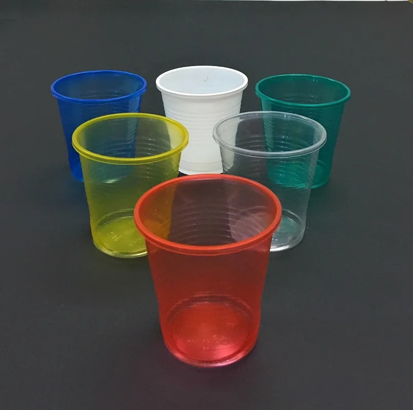6oz 180ml Disposable Colored PP Plastic Cups Made In Malaysia