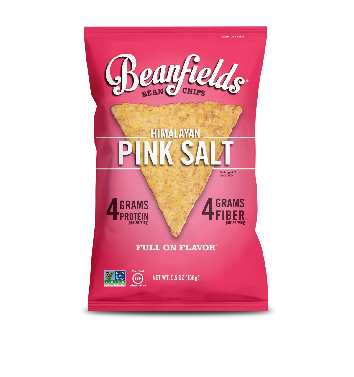 
Bean Chips Beanfields Himalayan Pink Salt Vegan Bean Chips 5.5oz Case Made In USA 