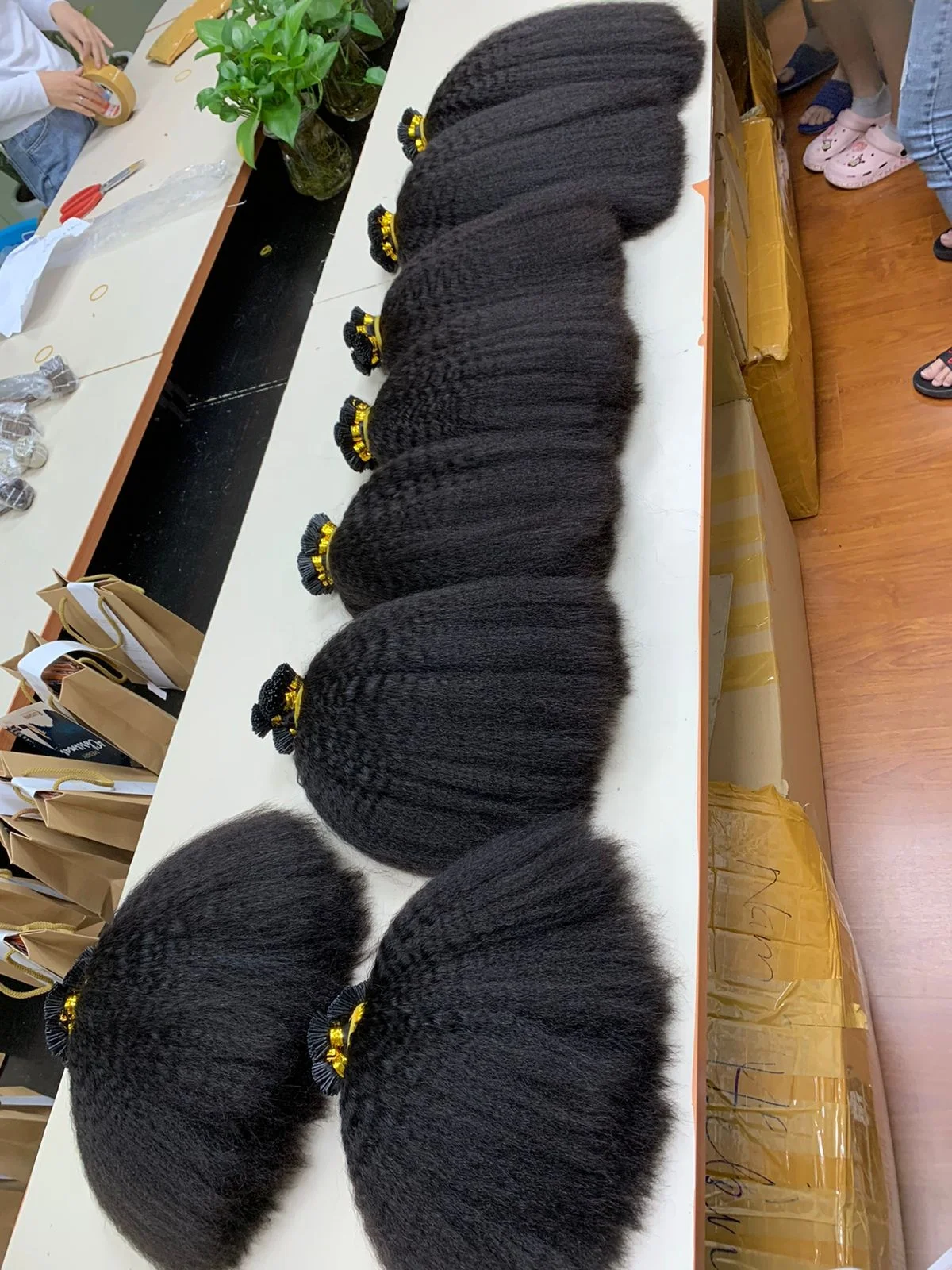 Wholesale Raw Vietnamese Remy Hair I Tip Extensions Kinky Straight 100 Human Hair Micro Links AliExpress Sophia