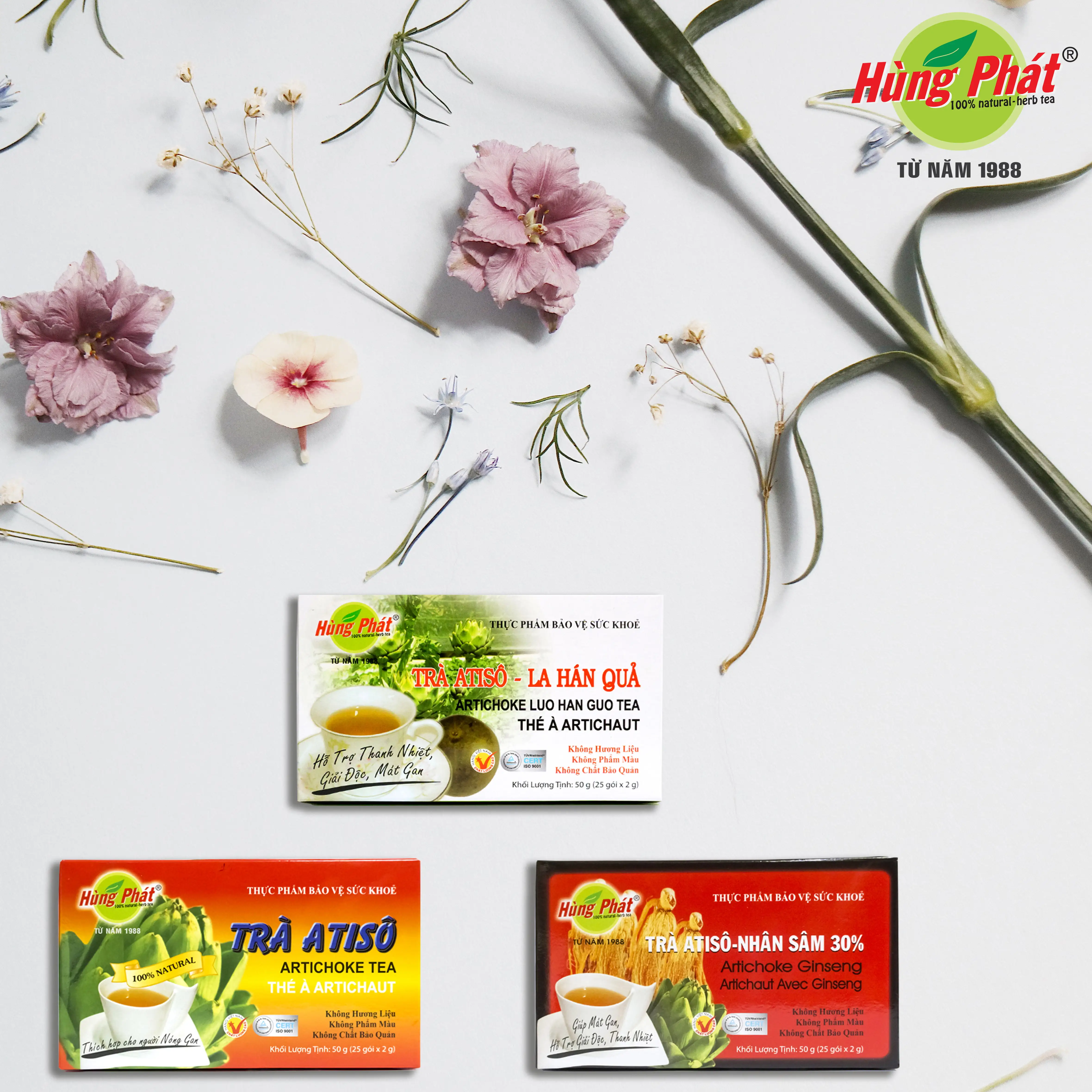 
Vietnam Artichoke Flavored Slimming Tea in Sachets GMP HACCP ISO Certified Stir-Fried Processed with 2 Years Shelf Life 
