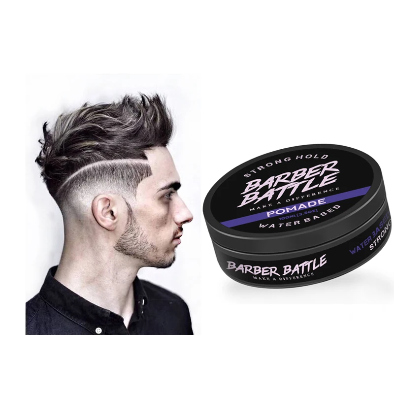 BARBERPASSION OR make your own brand aluminium cans men hair pomade no color residue