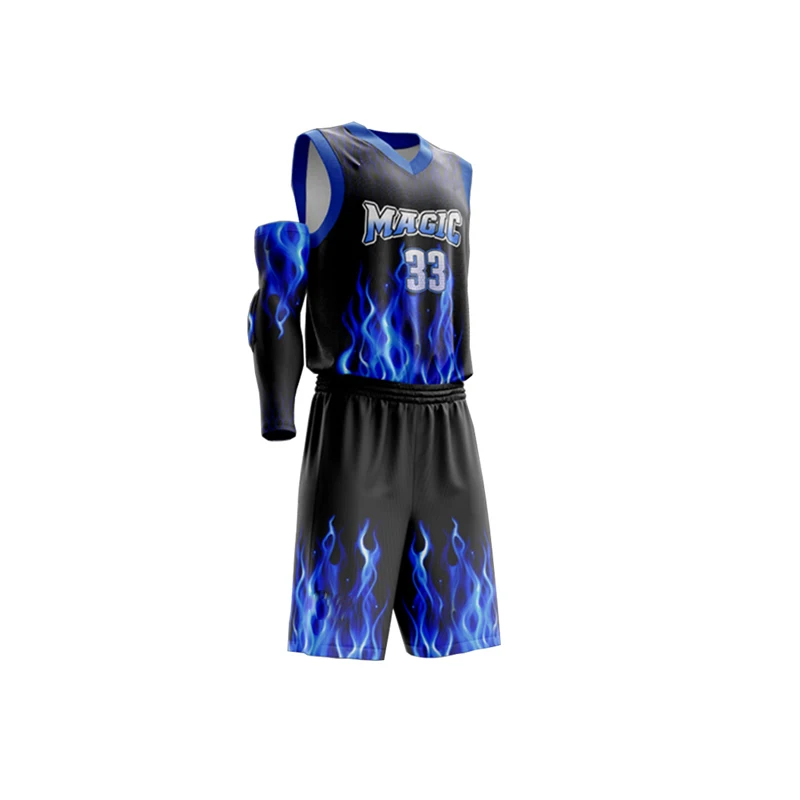 
Comfortable manufacture make your own design Sublimation basketball uniform 