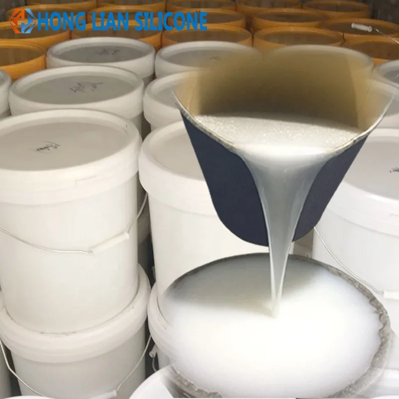 Hong Lian silicone manufacturer offer very cheap rtv2 liquid silicone rubber for silicon mould making