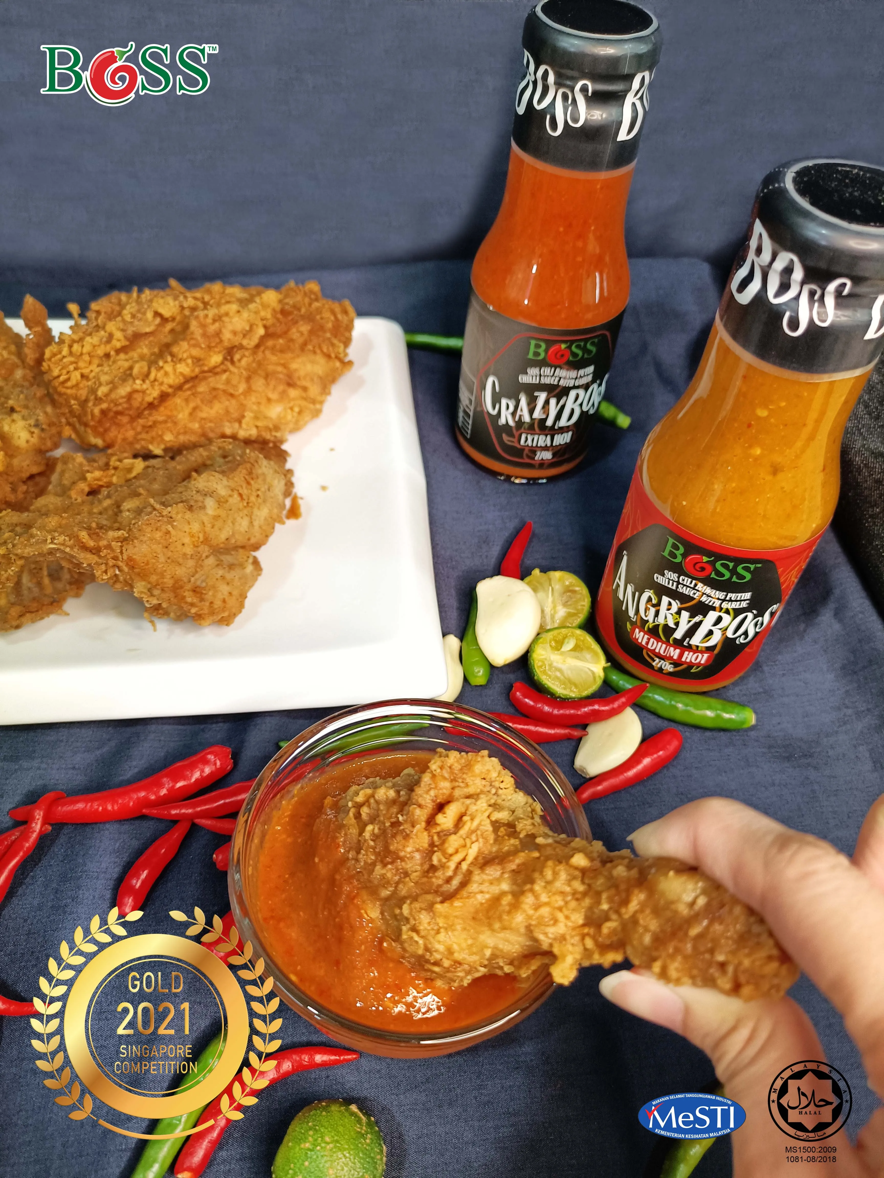 Local chili sauce choices Preservatives free 25g OEM Chili sauce company Medium Spicy and Medium Hot chili sauce for Dipping