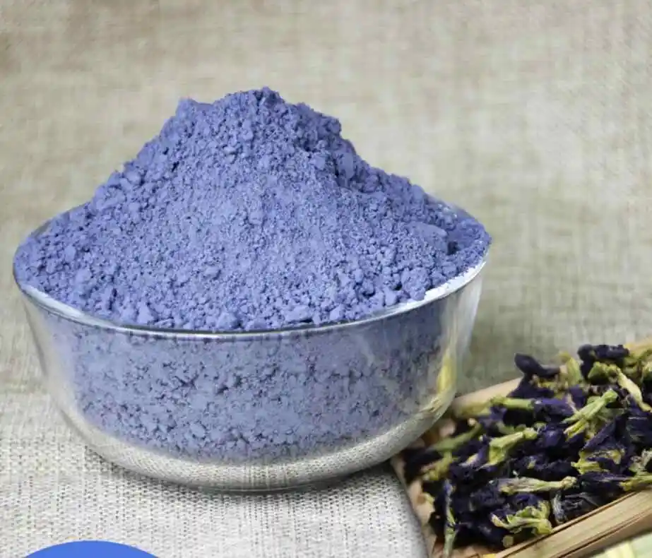 Private Label OEM Organic Butterfly Pea Flower Tea Powder Fine Ground Bulk Product of Thailand