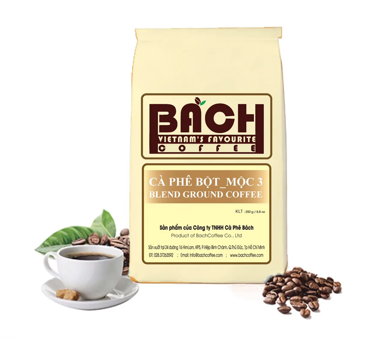 
Bach Viet nam - Whole Bean Coffee Blend, Medium Espresso Roast- Combine Arabica coffee and Robusta coffee- Fair trade 