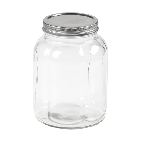 Top Quality Glass Jars Manufacturers 200ml Glass Food Jar Kitchen Storage Containers Canister With Customized Screw Airtight Lid