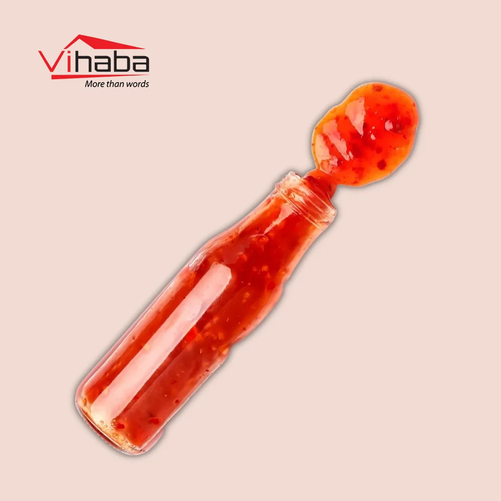 Food & beverage other sauce glass bottle hot pot sauce food flavors chilli pepper