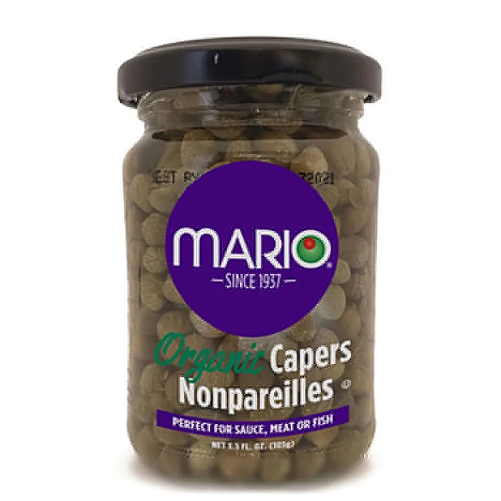 Mario Camacho Non-Parelli Organic Capers 3.5oz Jar Perfect For Sauce, Meat Or Fish Premium Quality Growing Capers Jar