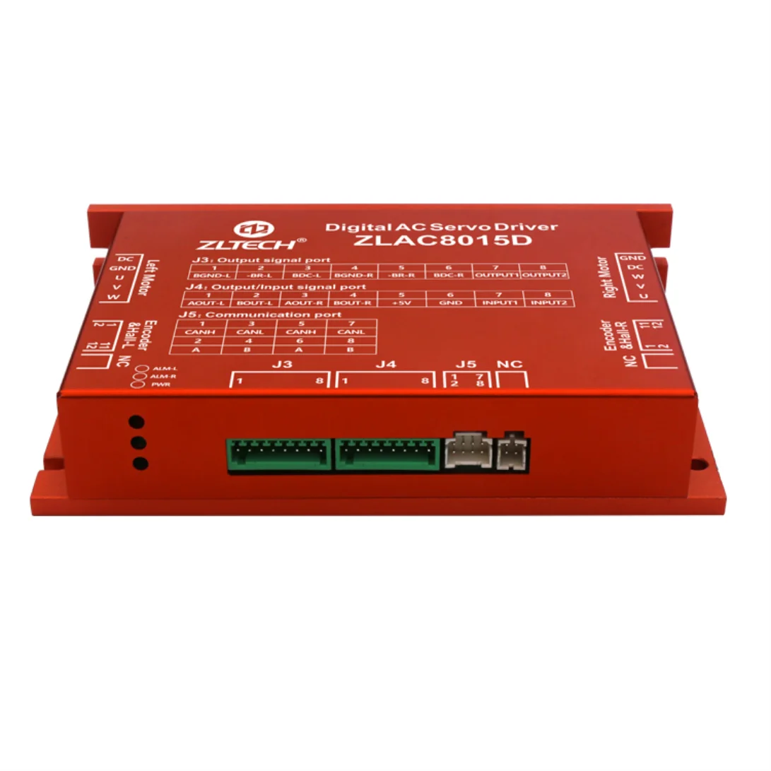 ZLAC8015D 3 фазы 24V-48V 15A 500W CANOPEN RS485 двухканальный с бесщеточным двигателем постоянного тока мотор для центрального движения драйвер контроллера