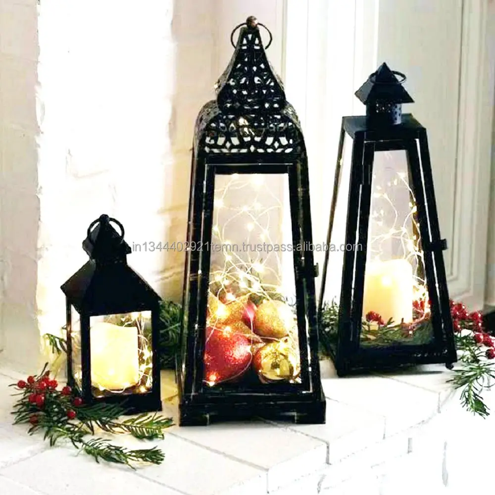 Декоративный фонарь, западные фонари, стеклянные железные подсвечники, садовый подсвечник, ветровая лампа