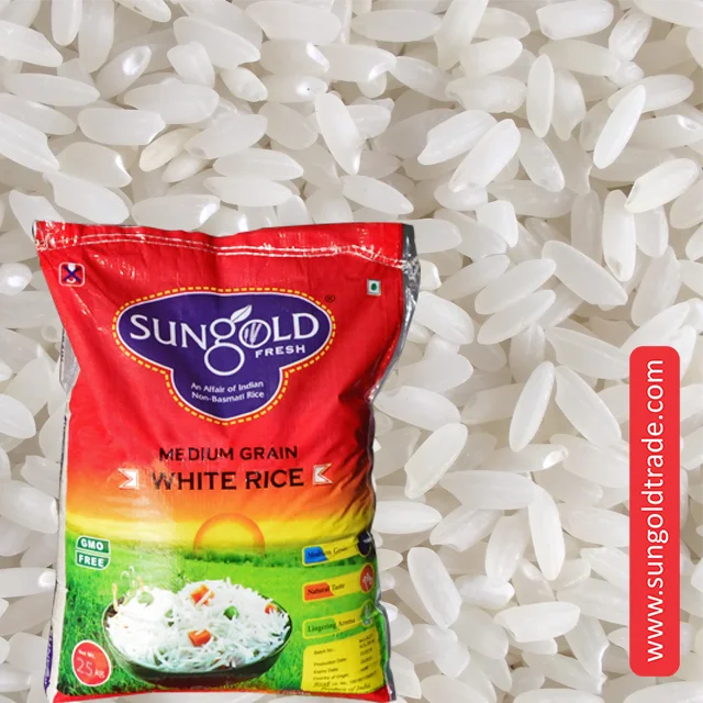 
Medium Grain White Rice in 25kg bag 