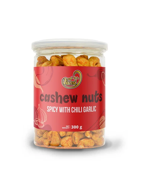 Made In Vietnam High Quality Premium Healthy Organic Roasted Cashew Nuts With Spicy And Coconut Milk Flavor