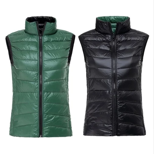 High Quality Custom Wool Vest Men Big Size Winter Warm Casual Loose Solid Sleeveless Puffer Breathable Autumn Work Outer Wear