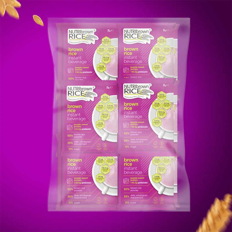 NutriBrownRice Purple Sweet Potato with Prebiotic Brown Rice Instant Beverage Diabetic Friendly