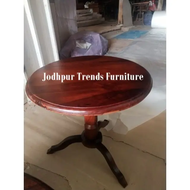 Decorative High Quality Industrial & vintage Indian old acacia wood Top Dining Table with Iron Legs