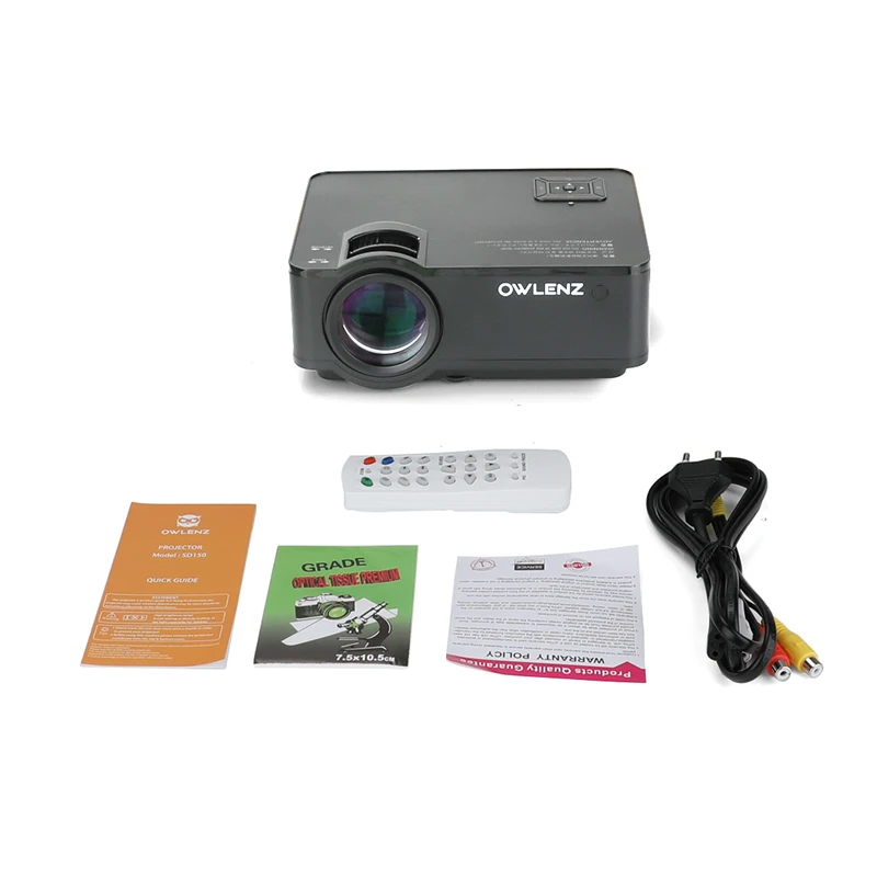 Видеопроектор SD150, 4,3 дюйма, ЖК-дисплей 1280*720, разрешение 720P, домашний кинотеатр, поддержка смартфона 1080P, Wi-Fi соединение