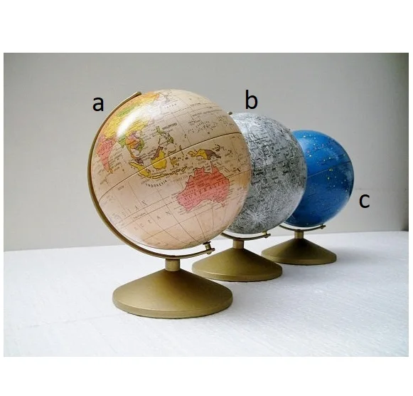 New Vintage World Globe With Stand Classic Design Rotating Earth Globe High Quality Desktop Metal Globe With Stand
