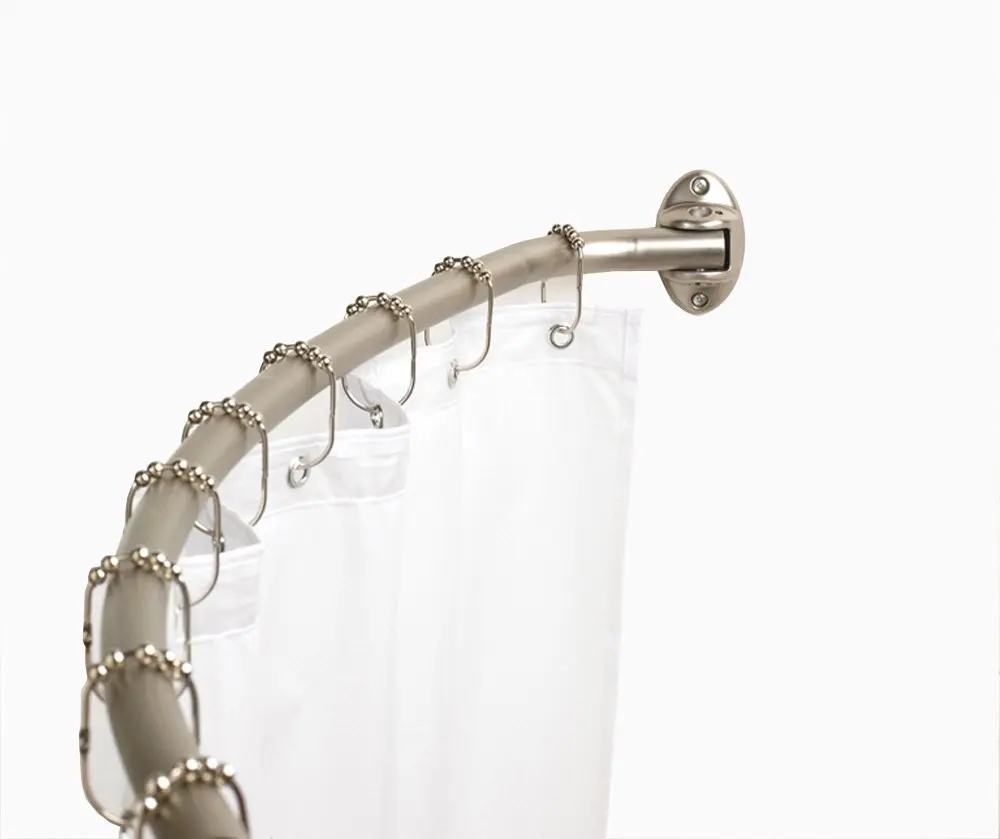 Wholesale wall mounted aluminum curved shower rod