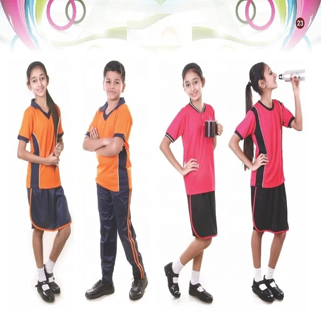 Wholesale High Quality Primary School Uniform for Boys & Girls Latest Design with School Logo Soft Fabric Unisex for Children