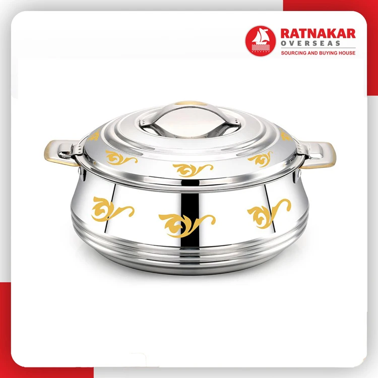 Best Selling Ajanta Hot Pot With Nakshi And Gold Hotpot Bulk Manufacturer Supplier From India