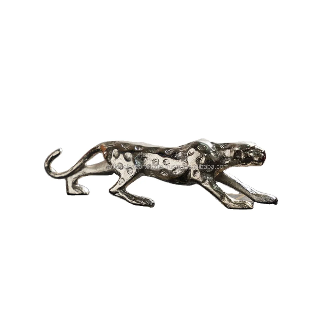 Home Decor Gold Plated Aluminium Panther Christmas   Statue Decoration