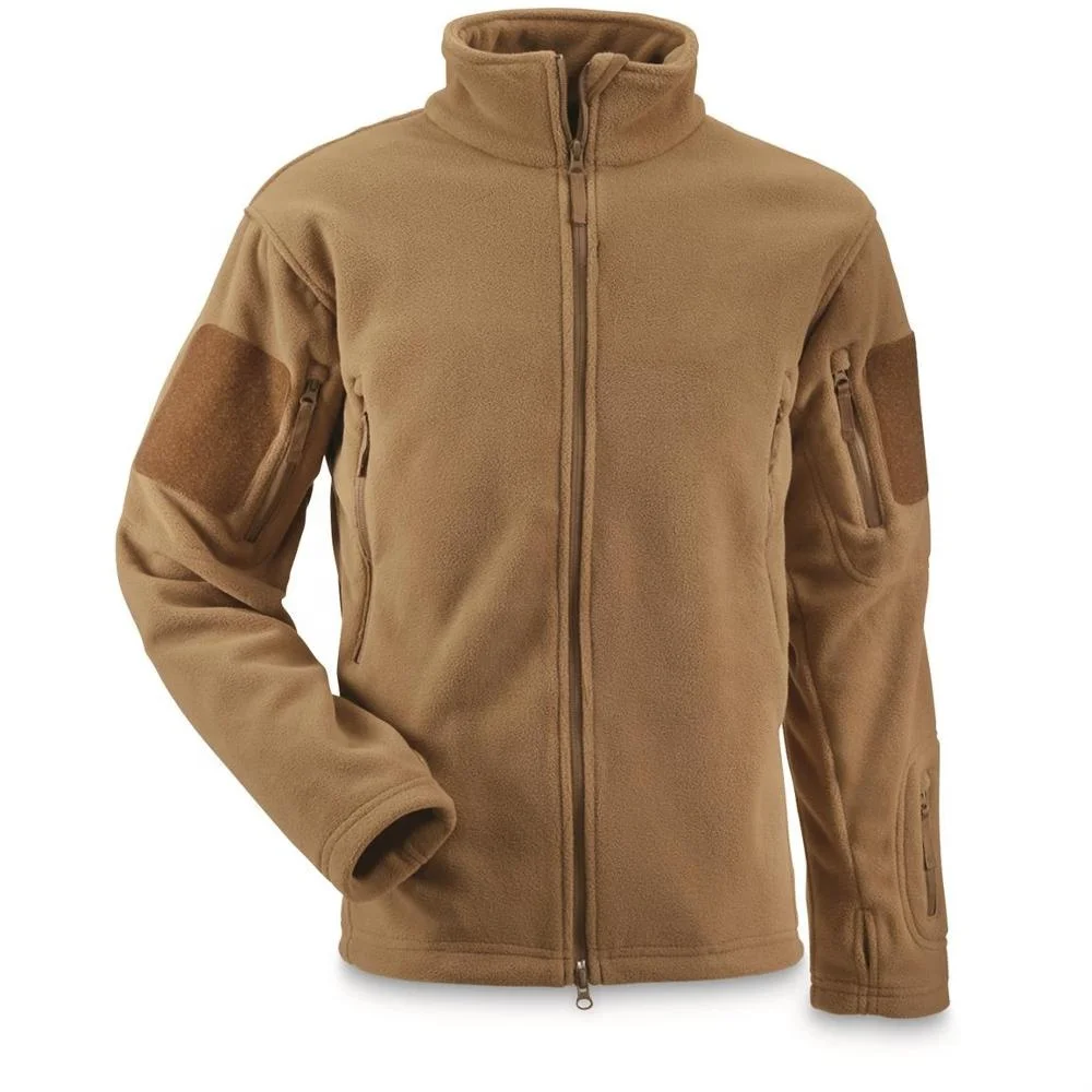 Polar Fleece Sweatshirt Custom Unisex Windbreaker Thermal Fleece Lining Lightweight Jumpers Loose Coat Polar Jacket