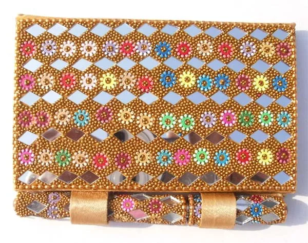 Buy online wholesale Decorative Glitter Mirror  Notebook with pen set Gifts & Crafts Manufacturer in Delhi India